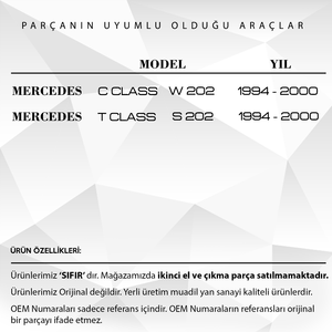 ที่ปัดน้ำฝนด้านหน้ามอเตอร์เกียร์สำหรับ Mercedes C Class W202, S202 - Product Image 2