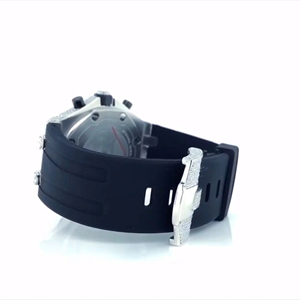 Reloj Blanco de Lujo para Hombre, Movimiento Premium, Esfera de Cristal, Números Romanos, Diamantes Moissanite, Reloj de Moda de Lujo Atractivo - Product Image 3