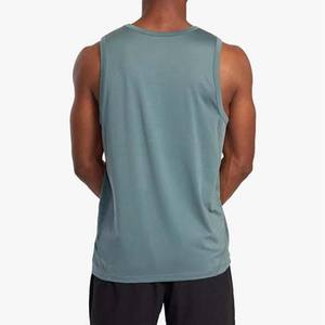 Top Quality <b>Men</b> Sports Gym Tank Top Bodybuilding <b>Singlet</b> Cotton Polyester Gym Fitness Training Man Breathable Tank Tops - Product Image 2