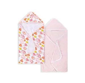 Super Soft Absorbent Top Quality Widely Selling Eye Catching Design 400 to 800 GSM 100% Organic Cotton Baby Hooded Towels