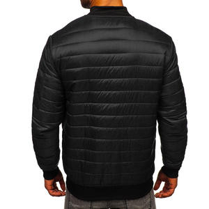 Blouson aviateur pour hommes sur mesure en gros poids léger avec manches longues col montant de haute qualité dernier style lettre motif - Product Image 2