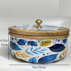 Caja de Madera Resistente para Chapati con Tapa Abatible para Regalos, Diseño Multifuncional Hecho a Mano, Mantiene los Rotis Suaves y Listos para Servir - AALIYAN IMPEX - Product Image 4