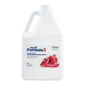 Savon liquide nettoyant pour les mains en gel, formule 3, 2L, avec lanoline hydratante et parfum grenade, 2,11qt, vente en gros - Product Image 1