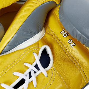 ถุงมือชกมวยแบบผูกเชือกสำหรับมืออาชีพถุงมือต่อสู้หลายสี - Product Image 5