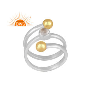 Meilleure vente bague en argent sterling fin cristal naturel quartz pierres précieuses fabricant de bijoux - Product Image 1