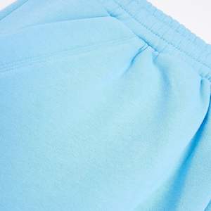 Jersey Shorts 42% Algodón 58% Poliéster Bolsillos laterales Cintura elástica Logotipo bordado personalizado Marrón claro Ajuste regular - Product Image 3