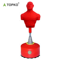 TOPKO Sac de boxe debout en silicone de haute qualité Équipement de boxe d'entraînement Sac factice de boxe Cible de boxe