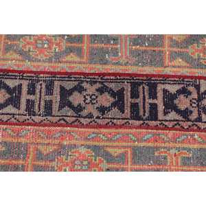 พรมวินเทจขนาด 2x2.8 ฟุต, พรม, พรมขนสัตว์สีแดงแบบตะวันออก - Product Image 5