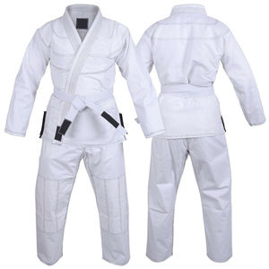 Uniforme de Jiu-jitsu en coton 100% extensible de qualité supérieure, fabrication artisanale, personnalisation de la couleur blanche, vente en gros - Product Image 3