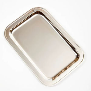 Plateau à chocolat en acier inoxydable magnifiquement conçu, adapté à la décoration des tables de desserts lors de mariages et d'événements - Product Image 1