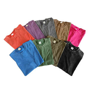 เสื้อยืดโออีเอ็มขายส่งแบบซักแล้ว เนื้อผ้าหนา พิมพ์ลายดิจิตอล สีดำ ทรงโอเวอร์ไซส์ ลายกราฟิก ล้างสีแบบวินเทจ เสื้อยืดสั่งทำพิเศษสำหรับผู้ชาย - Product Image 3