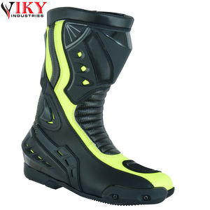 Facile à porter noir vert couleur de contraste avec un prix raisonnable meilleur fournisseur nouveau style conception personnalisée bottes de moto - Product Image 2