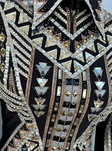 Chaqueta ecuestre Premium Showmanship Western Chaqueta de equitación Ropa ecuestre elegante y elegante - Product Image 3