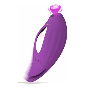 Vibrateur à succion pour femme avec fonctions de léchage et de double stimulation pour massage des seins et plaisir en couple - Product Image 1