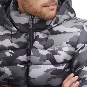 High Quality Men's <b>Puffer</b> <b>Jacket</b> Breathable Customized Material with Logo XL Size Hooded Collar <b>Light</b> Feature for Winter - Product Image 5