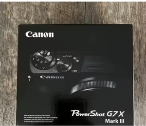 Nouveauté Appareil photo numérique noir PowerShot G7 Mark III 20,1 mégapixels Série PowerShot originale - Product Image 2