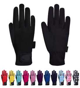 Gants d'équitation durables pour l'entraînement équestre avec tissu respirant rembourré doux et confortable pour les cavaliers - Product Image 2