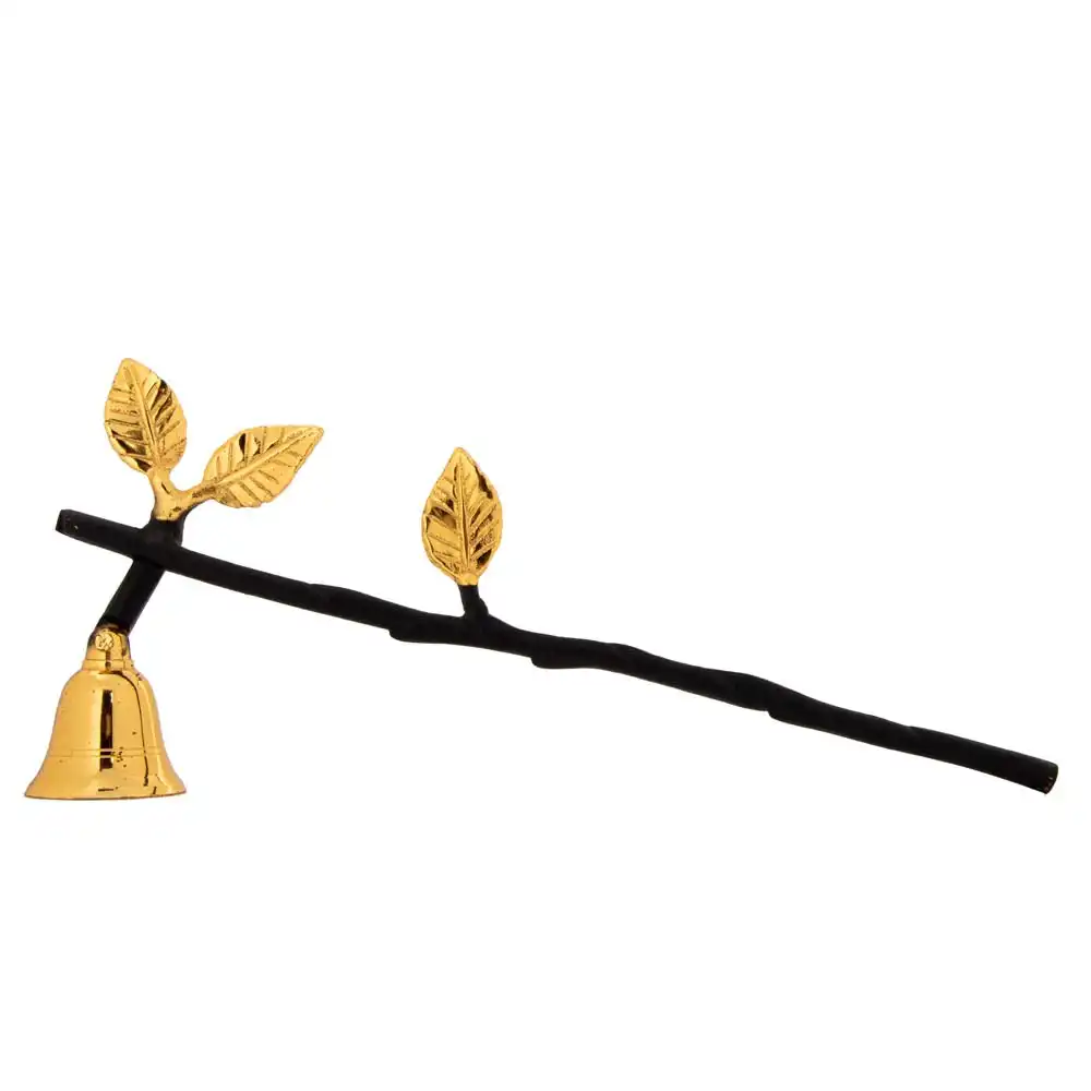 Bell Design Candle Snuffer mit Blatt muster griff hilft Ihnen, einen Hauch von Eleganz Schönheit der Natur in Ihr Home Deco zu bringen