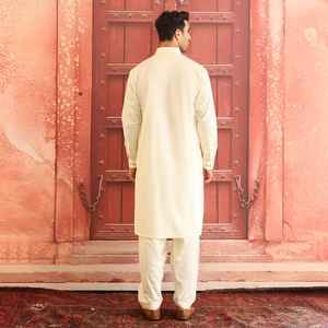 Conjunto de Moda Desi Personalizado al por Mayor para Hombre, Shalwar Kameez de Algodón Transpirable, Talla Grande, Vestido Largo Informal Islámico de Pakistán - Product Image 3