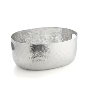 Cubo de hielo de Metal para botellas de vino y cerveza, accesorio con acabado de plata, para clubes de Metal decorados, Enfriador de vino y Cubitera de hielo con asas de cornamenta - Product Image 4