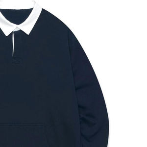 Sweat-shirts polo de haute qualité et écologiques pour hommes, maillot de couleur unie avec logo personnalisé, maillot à la mode pour l'hiver, nouveauté - Product Image 3