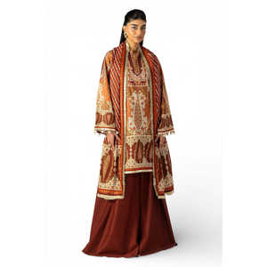 Conjunto de traje de 3 piezas estampado para mujer con dupatta CL-62152 - Product Image 1