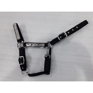 Boucles de matériel de licou de cheval en nylon durable Colliers de tête de cheval en cuir personnalisés avec sangle en PVC en laiton et en acier - Product Image 1