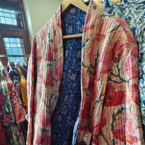 Indian Handmade Quilted Cotton <b>Jacket</b> Jaipuri Vintage Cotton Kantha Sleeveless <b>Jacket</b> Reversible Indian Handmade Kanth - Product Image 1