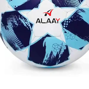 Alaay, nuevo diseño, logotipo personalizado, tamaño 5, balón de fútbol, paneles de costura de entrenamiento oficial hechos de materiales de PVC PU TPU - Product Image 5
