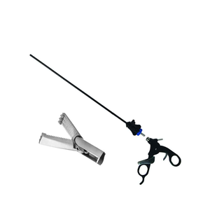 Pinces de préhension atraumatiques Allis à double action dentaire 5 mm x 33 cm Instruments laparoscopiques manuels en acier inoxydable Narham Enterprises - Product Image 1