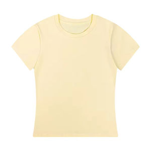 Camisetas de Peso Pesado para Mujer 2026, Camiseta Informal para Mujer, Camiseta Extra Grande para Mujer, Transpirable, 100% Algodón - Product Image 5