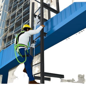 Système de protection contre les chutes OMKAR Vertical Lifeline, construction en acier inoxydable, boucle à connexion rapide, capacité de charge de 100 kg - Product Image 1