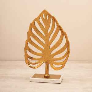 Plateau de service en métal de feuille de conception d'art déco de luxe plateau de fruits de cuisine moderne artisanat - Product Image 1