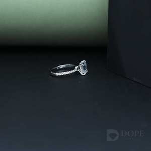 Moissanite Solitaire Lab creó un anillo de compromiso certificado IGI para acero inoxidable con diseño exclusivo para cada ocasión - Product Image 5