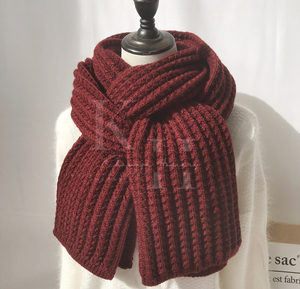 <b>Women's</b> Stylish Long Knitted <b>Wool</b> <b>Scarf</b> <b>for</b> Autumn Winter Cozy Daily Wear Wrap - Product Image 2