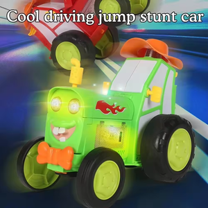 Nuevo diseño <span class=keywords><strong>Stunt</strong></span> Car Cyclone Rc Car Magic Cartoon Control remoto Rc Jumping <span class=keywords><strong>Stunt</strong></span> Car Juguetes para niños con sonido ligero - Product Image 2