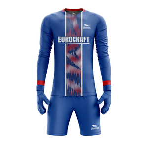 Conjunto de uniforme de portero personalizado por sublimación completa OEM, camiseta de fútbol, pantalones cortos estampados, guantes de portero, camiseta de fútbol - Product Image 2