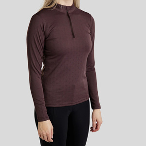 Camisas de equitación para mujer al por mayor, ropa ecuestre personalizada superior con capa base, camisa de equitación ajustada y cómoda de primera calidad - Product Image 4