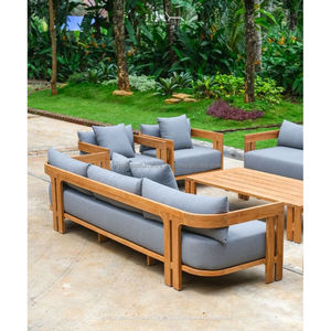 PATIO FURNITURE SET SOFA TEAK WOOD OUTDOOR MADE IN INDONESIA - Product Image 1