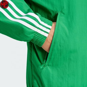 Green <b>Men</b> Track <b>Jacket</b> Zip Up Windproof Breathable Quick Dry Casual Sports <b>Jacket</b> Custom Teamwear <b>Jackets</b> - Product Image 4