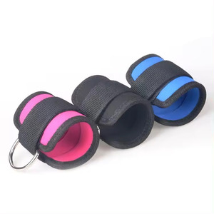 Sangles de cheville réglables et antidérapantes en néoprène de haute qualité pour machine à câbles de musculation avec logo personnalisé – Vente chaude - Product Image 5