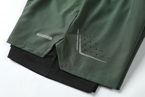 Quantité minimale de commande bas Short en maille avec logo personnalisé Jogger de sport imprimé par sublimation Polyester Basketball Élastique décontracté pour hommes Short en maille de style - Product Image 6