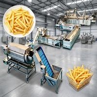 Vollautomatische Industrielle Produktionslinie für Tiefkühl-Pommes Frites, Frische Maniok-Sticks und Kartoffelchips