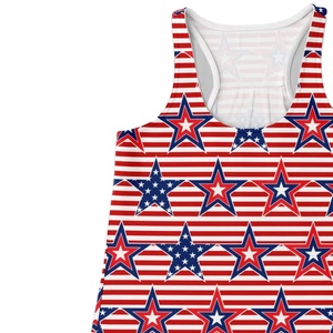 Débardeur pour femme personnalisé avec imprimé sur le devant, respirant, séchage rapide, style urbain, pour la course, la gym et le sport - Vente en gros 100% Polyester - Product Image 3