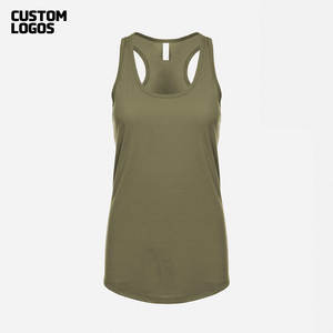 Tops Deportivos para Mujer, Estilo Racerback, Camisetas sin Mangas, Secado Rápido, Transpirables, de Spandex/Algodón, Ajuste Holgado, para Yoga y Gimnasio - Product Image 1