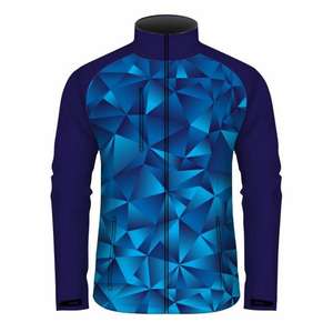 Chaqueta Softshell para golf y correr para hombre, cortavientos de secado rápido, logotipo frontal de lona para exteriores, poliéster grueso de invierno - Product Image 6