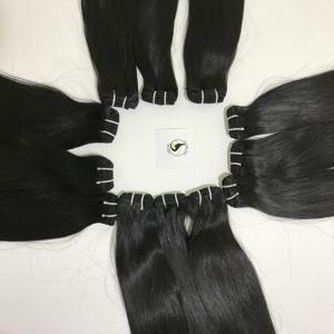 Top and Top — mèches naturelles vierges alignées, 100%, couleur # 1B, Extensions sur trame, vente en gros - Product Image 5