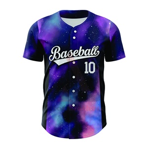 Camiseta de Béisbol Unisex Personalizada de Alta Calidad 2025, Impresión Digital, Transpirable, 100% Poliéster, Tallas Grandes S-5XL - Product Image 1