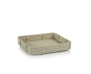 Bandejas de comida de forma redonda ecológicas de Color marrón oscuro, artículos de Hotel, restaurante, comida, bandejas de ratán con asa para Cocina - Product Image 5