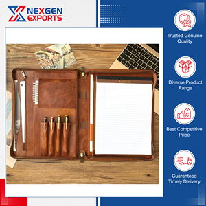 Maletín Portafolio de Cuero PU de Gran Capacidad, Impermeable, de Primera Calidad, con Cierre de Cremallera para Oficina, Oferta Especial - Product Image 6